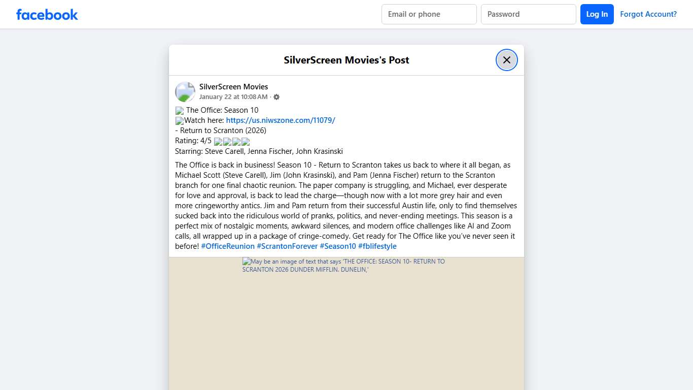 🎬 The Office: Season 10 👉Watch... - SilverScreen Movies Facebook